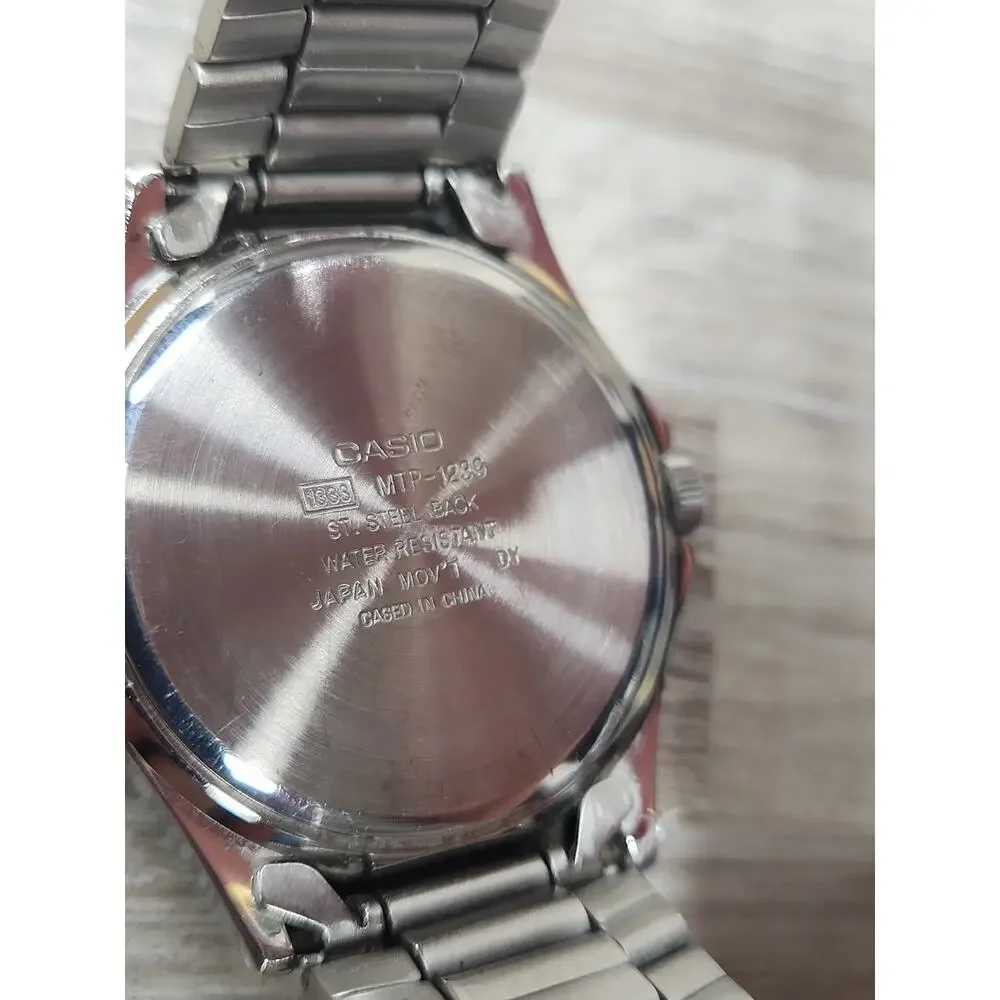 CASIO CLASSIC QUARTZ, 39MM, BLACK DIAL, Day/Date